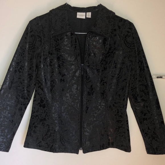 Chico's Jackets & Blazers - 🖤CHICO’S🖤WEEKENDS JACQUARD ZIPPER JACKET🖤